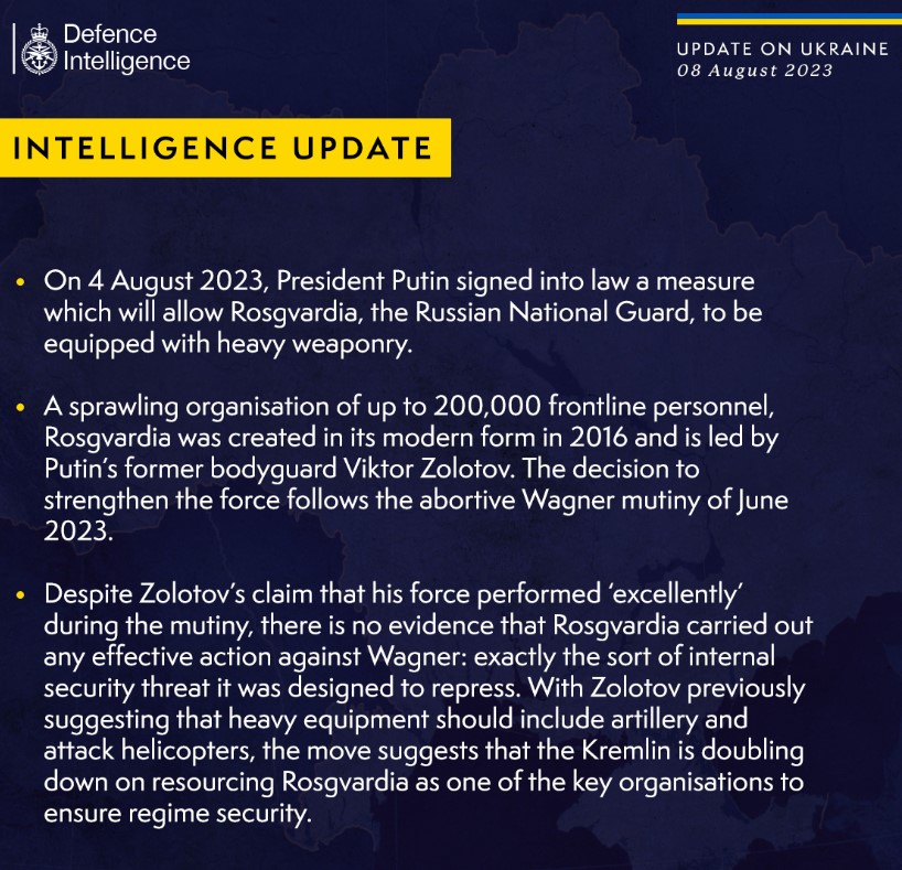 Опора Кремля Путін озброює Росгвардію після заколоту вагнерівців, — розвідка 13c863e7e2a7d42e7edae7067bdd29b3