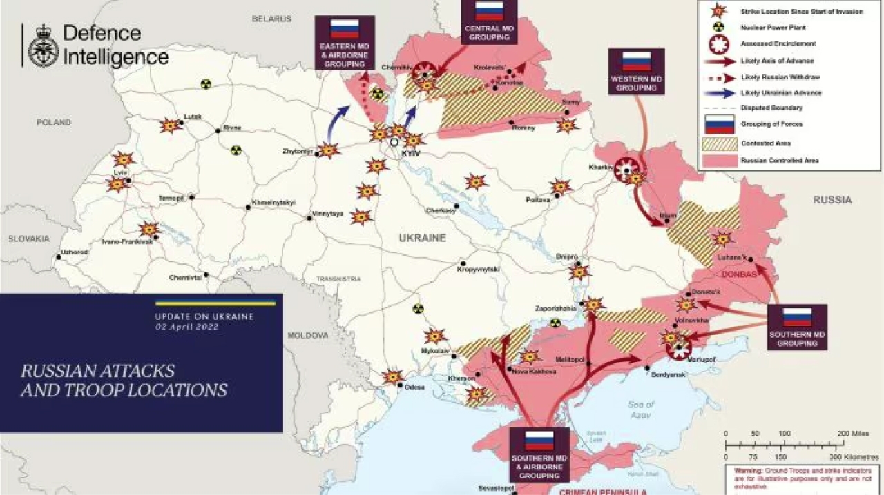 Британська розвідка: які території України контролюють окупанти Британська-розвідка-які-території-України-контролюють-окупанти